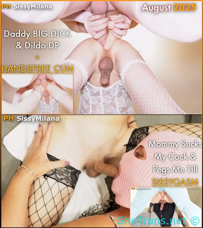 Sissy Milana - HANDSFREE w Daddy, SISSYGASM w Mommy - 1080p
